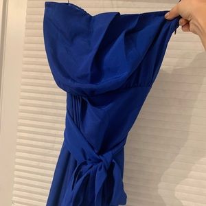 Blue Tube Top Dress